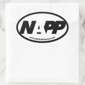 NAPPのユーロのステッカー 楕円形シール (バッグ)