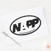 NAPPのユーロのステッカー 楕円形シール (封筒)
