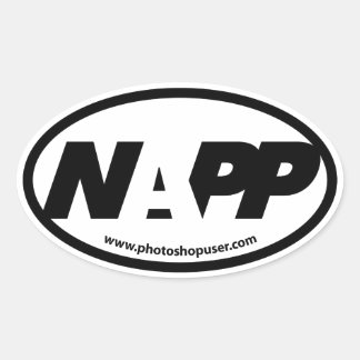NAPPユーロステッカー 楕円形シール