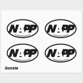 NAPPユーロステッカー 楕円形シール (シート)