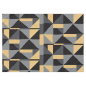 Nappe Géométrique Noire, Grise et Or テーブルクロス (正面(横))