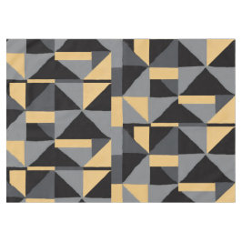 Nappe Géométrique Noire, Grise et Or テーブルクロス