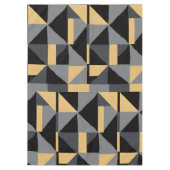 Nappe Géométrique Noire, Grise et Or テーブルクロス (正面)