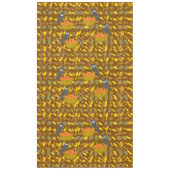 Nappe Hibou et Citrouilles d'Automne テーブルクロス (正面)