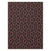 Nappe Jimette Design rose orange noir テーブルクロス (正面)