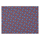 Nappe Jimette Design rouge bleu et noir テーブルクロス (正面(横))