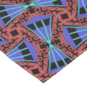 Nappe Jimette Design rouge bleu et noir テーブルクロス (アングル)