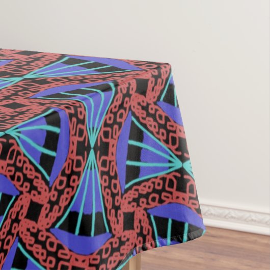 Nappe Jimette Design rouge bleu et noir テーブルクロス (インサイチュ)