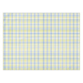 Nappe lignes et carreaux bleus et jaunes テーブルクロス (正面(横))