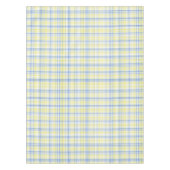 Nappe lignes et carreaux bleus et jaunes テーブルクロス (正面)