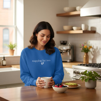 Napping for Two , Cute Pregnancy Reveal  スウェットシャツ