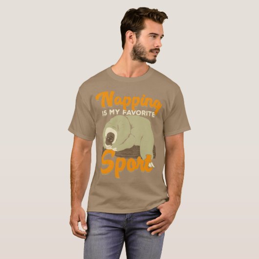 Napping Is My Favorite Sport gift Tシャツ (正面フル)