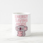 Napping Koalaおもしろい Bear Energy救's Mode コーヒーマグカップ (中央)