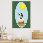 Napping Penguin in the Sun ポスター (キッチン)