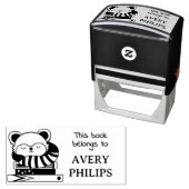 Napping Red Panda This Book Belongs To セルフインキングスタンプ (インサイチュ)