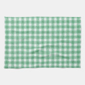 Nappy Mint Green Gingham  キッチンタオル (横)
