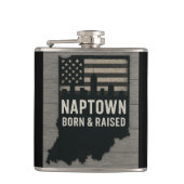 Naptown Born and Raised Flask フラスク (正面)