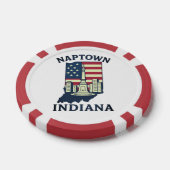 Naptown Indiana Monument Circle Poker Chip ポーカーチップ (シングル)
