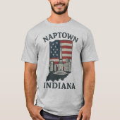 Naptown Indiana Monument Circle Tee Tシャツ (正面)