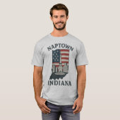 Naptown Indiana Monument Circle Tee Tシャツ (正面フル)