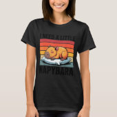 Napybara For Men Women Cute Capybara Sleeng Nap Lo Tシャツ (正面)
