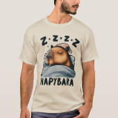 Napybara - Sleeping Capybara Tシャツ (正面)