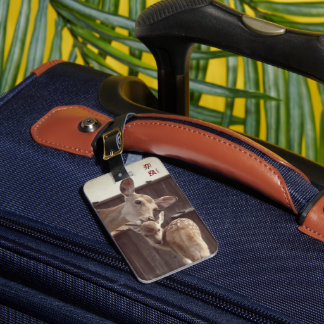 Nara, Japan - Sika Deer - Mother & Fawn ラゲッジタグ