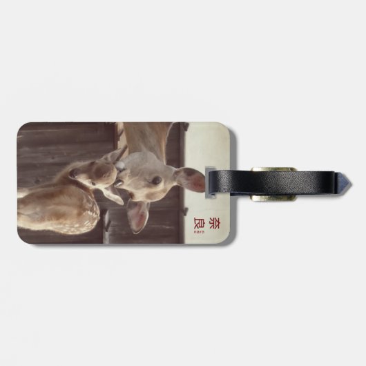 Nara, Japan - Sika Deer - Mother & Fawn ラゲッジタグ (裏面横)
