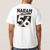 NARAM56人のTシャツ Tシャツ (裏面)