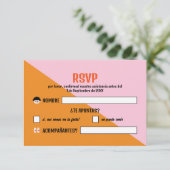 Naranja y Rosa Boda Festival WedFest 出欠カード (スタンド正面)