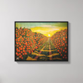 Naranjas de Valencia絵を描's by Alfredキツネ キャンバスプリント (正面)