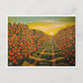 Naranjas de Valencia絵を描's by Alfredキツネ ポストカード (正面)