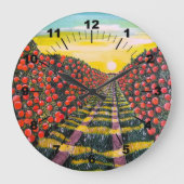 Naranjas de Valencia Painting by Alfred Fox ラージ壁時計 (正面)