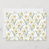 Narcissus Floral Botanical Note Card ノートカード (正面)