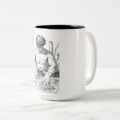 Narcissus Myth Minimalist Line Art Coffee Mug ツートーンマグカップ (正面右)