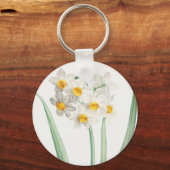 Narcissus, Pierre-Joseph Redouté, 1805 キーホルダー (正面)