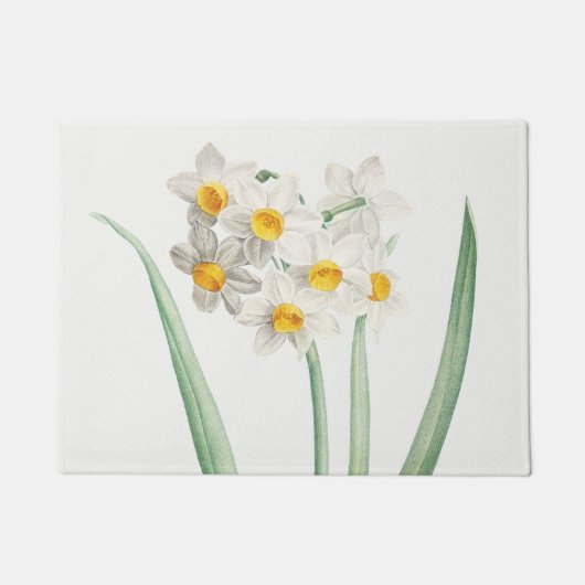 Narcissus, Pierre-Joseph Redouté, 1805 ドアマット (正面)