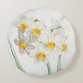 Narcissus, Pierre-Joseph Redouté, 1805 ラウンドクッション (裏面)