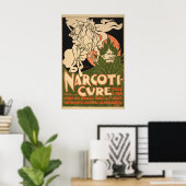 Narcoti Cure - 禁煙 - ビンテージポスター ポスター (ホームオフィス)