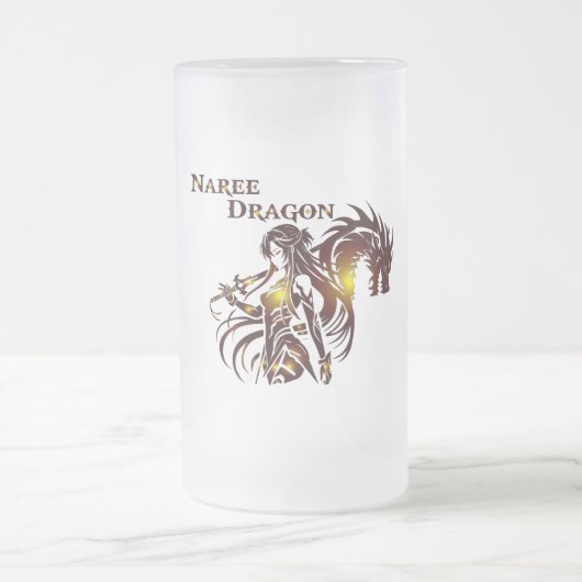 Naree Dragon Beer Glass フロストグラスビールジョッキ (中央)