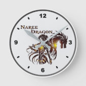 Naree Dragon of Clock ラウンド壁時計 (正面)
