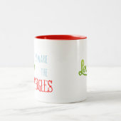 Narglesのマグを用心して下さい ツートーンマグカップ (中央)