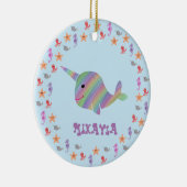 Narhwalのパーソナライズなオーナメント セラミックオーナメント (右)