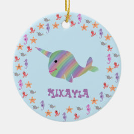 Narhwalのパーソナライズなオーナメント セラミックオーナメント