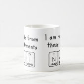 Nari周期表名mug コーヒーマグカップ (中央)