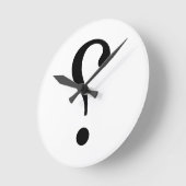 NARK mARK {ironicon} ラウンド壁時計 (傾斜)