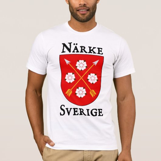 Närke、Sverige Tシャツ (正面)