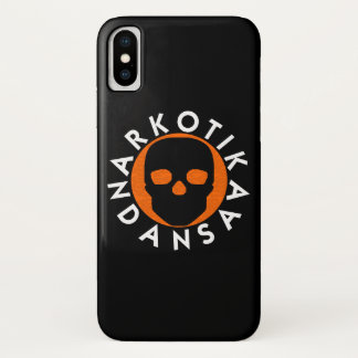 NARKOTIKA LIVオレンジ色ケースiPhone X黒N3 iPhone X ケース