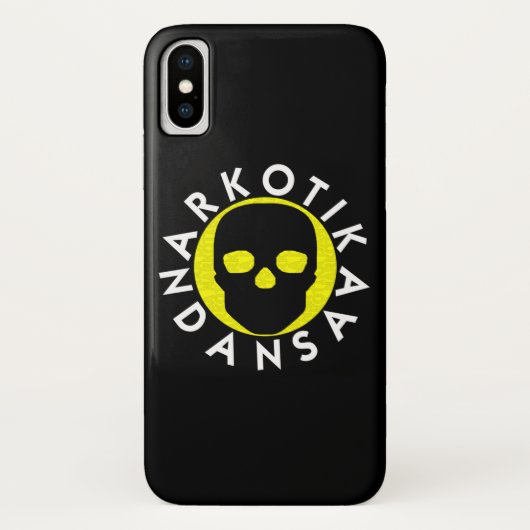 NARKOTIKA LIVパイナップルケースiPhone XブラックN3 Case-Mate iPhoneケース (裏面)