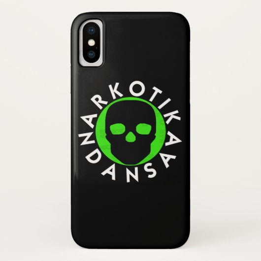 NARKOTIKA LIVフォレストケースiPhone XブラックN3 Case-Mate iPhoneケース (裏面)